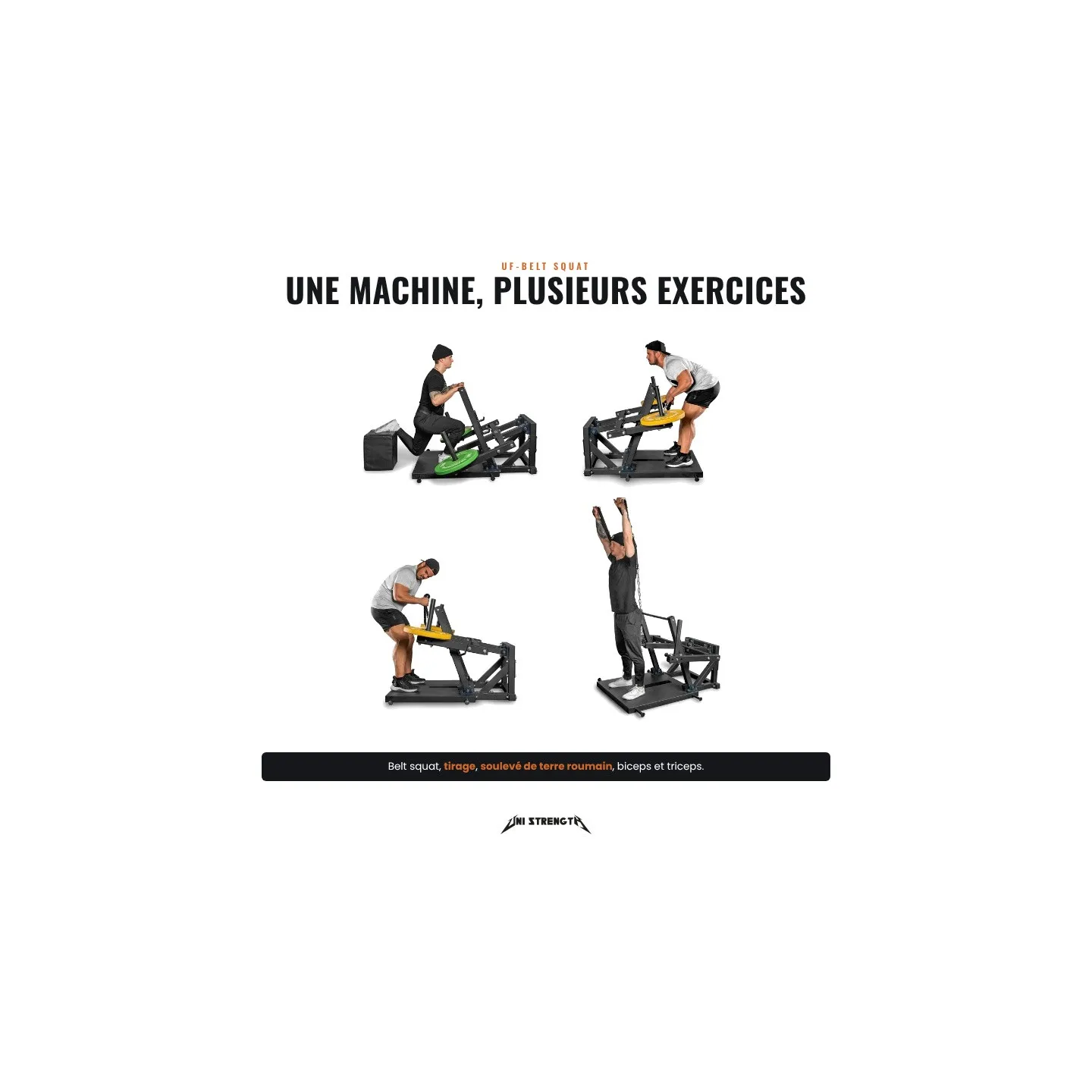 Machine Belt Squat avec Ceinture UF-Belt Squat, Charge 350 kg - vue 6