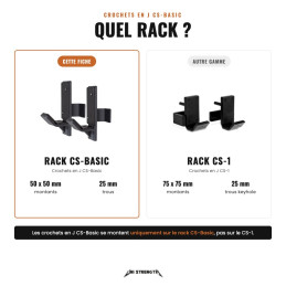 Crochets en J CS-Basic, quel rack
