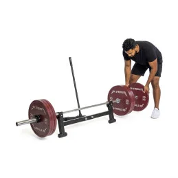 Deadlift Jack Pro Roller, chargement des disques barre soulevée