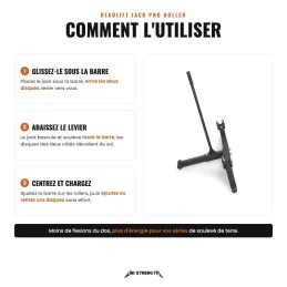 Deadlift Jack Pro Roller, comment l'utiliser en 3 gestes