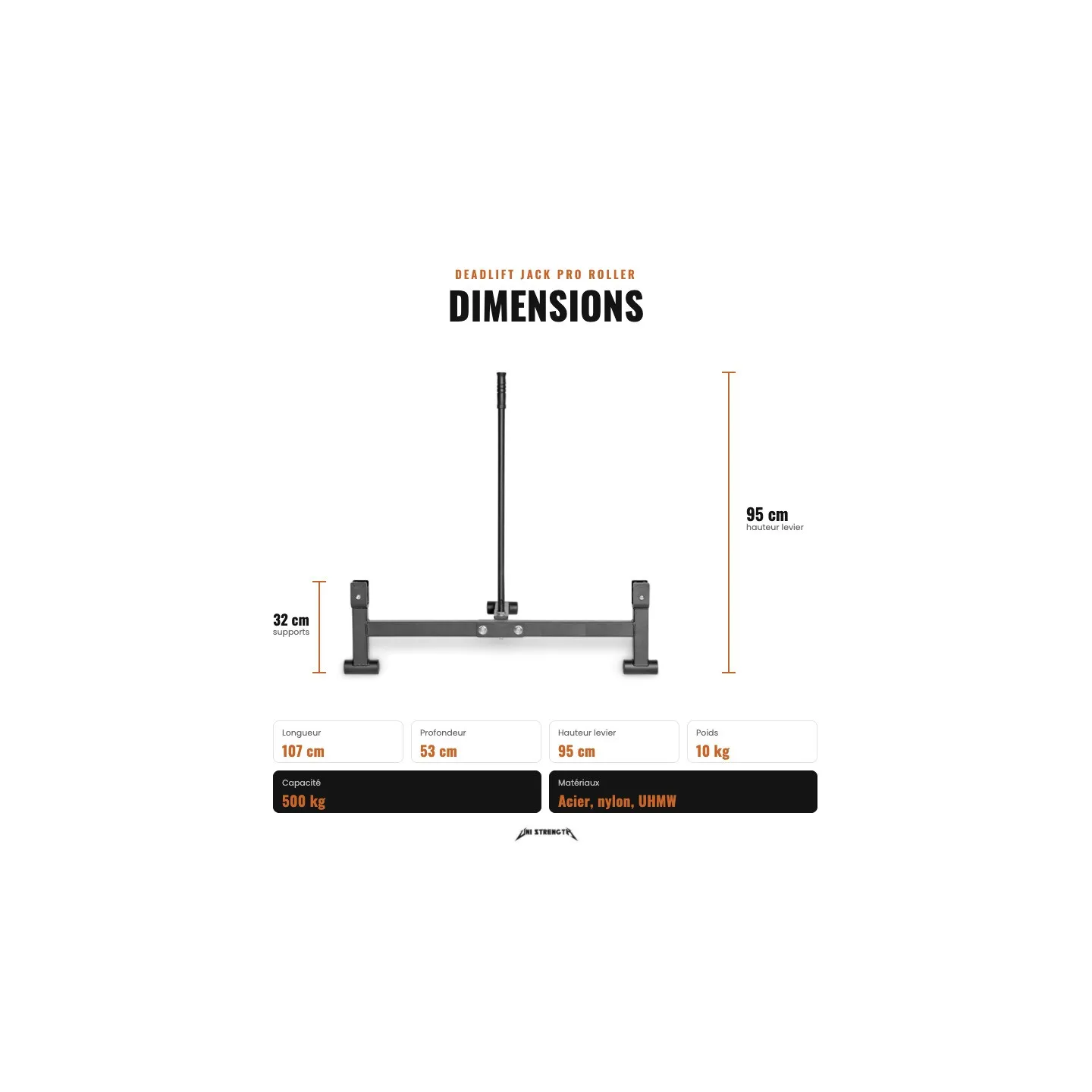 Deadlift Jack Pro Roller, Hantelheber mit Rollen - Ansicht 8