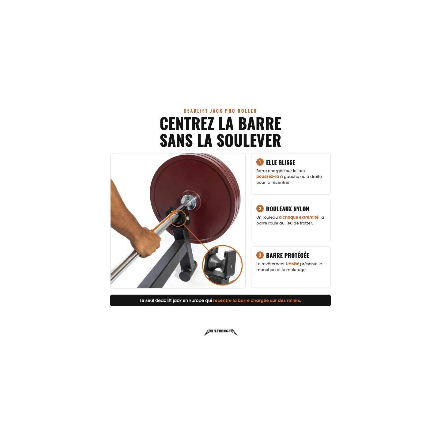 Deadlift Jack Pro Roller, elevador con rodillos - vista 2