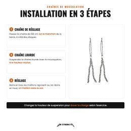 Setting up weight training chains in 3 steps