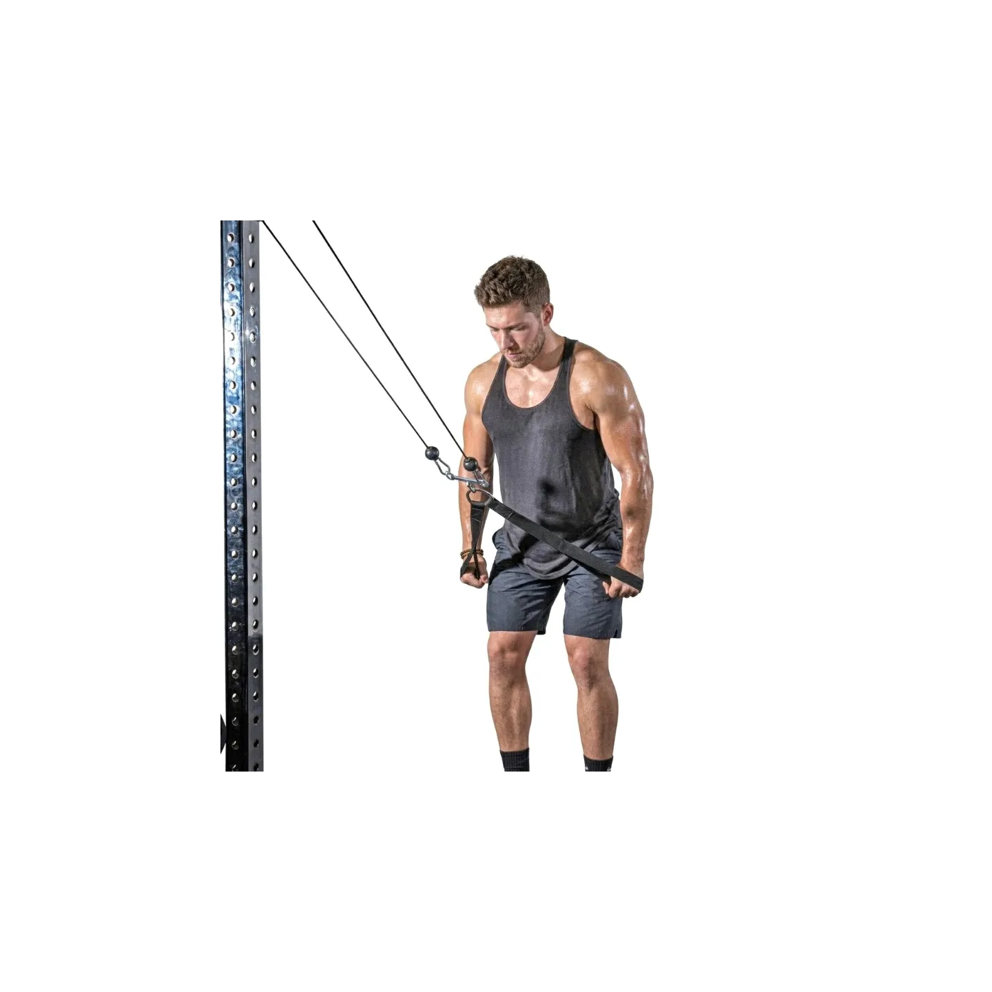 Sangle Triceps Multi pour poulie, 2 poignées rembourrées - vue 10