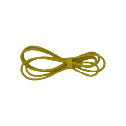 Elastico giallo per muscolazione, da 2 a 8 kg, sfondo bianco