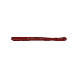 Elastico rosso per muscolazione, da 5 a 15 kg, sfondo bianco