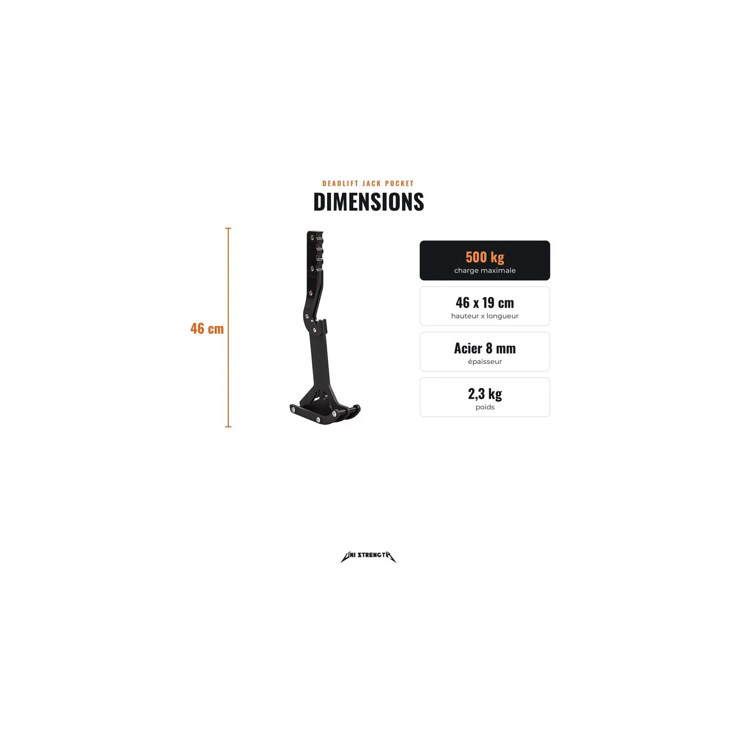 Deadlift Jack Pocket, mini elevador compacto para peso muerto - vista 4