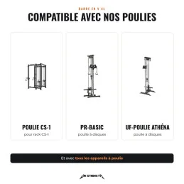 Barre en V compatible avec nos poulies