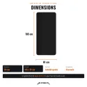 Tappetino Fitness e Yoga Spesso 10 mm, 185 x 61 cm - vista 3
