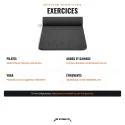 Esterilla de Fitness y Yoga Gruesa 10 mm, 185 x 61 cm - vista 4