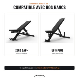 Accessoire décliné compatible avec les bancs Zero Gap+ et UF-5 Plus
