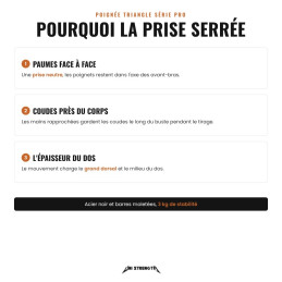 Pourquoi la prise serrée neutre de la poignée triangle