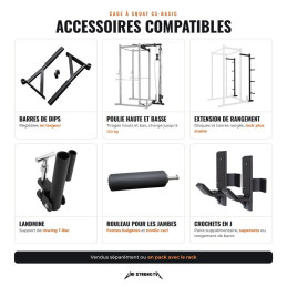 Power rack CS-Basic, accesorios compatibles