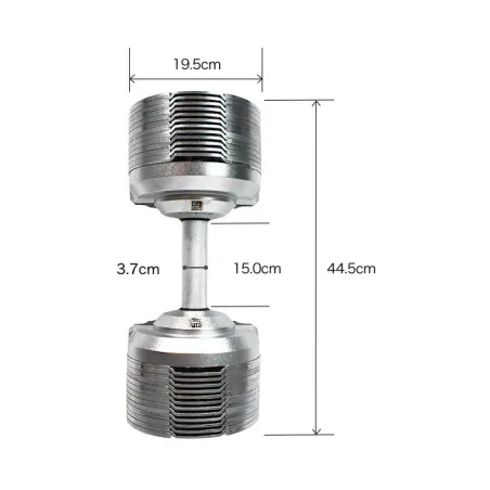Haltères réglables et modulables de 41.5kg - Paire - Paliers 1,5 kg - vue 2