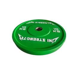 Disco bumper de color 25 kg, vista en ángulo