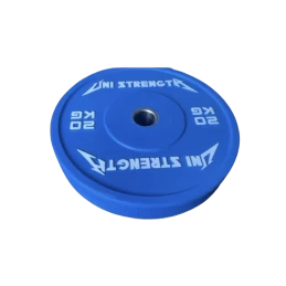 Bumper plate couleur 25 kg, vue en angle