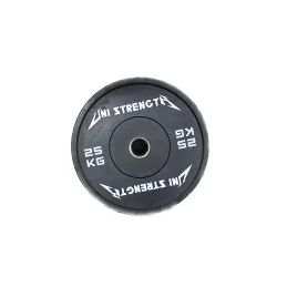 Bumper-Hantelscheibe farbig 25 kg, Schrägansicht