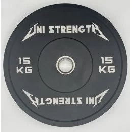 Bumper plate colour 25 kg, angled view