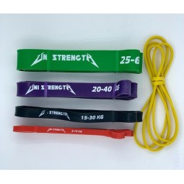 Set 5 Gummibänder Muskelaufbau UniStrength