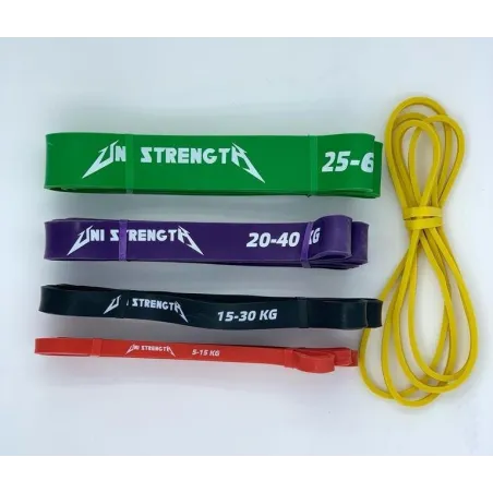 Kit 5 élastique musculation Uni Strength