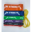 Kit of 7 Uni Strength elastic bands - training band