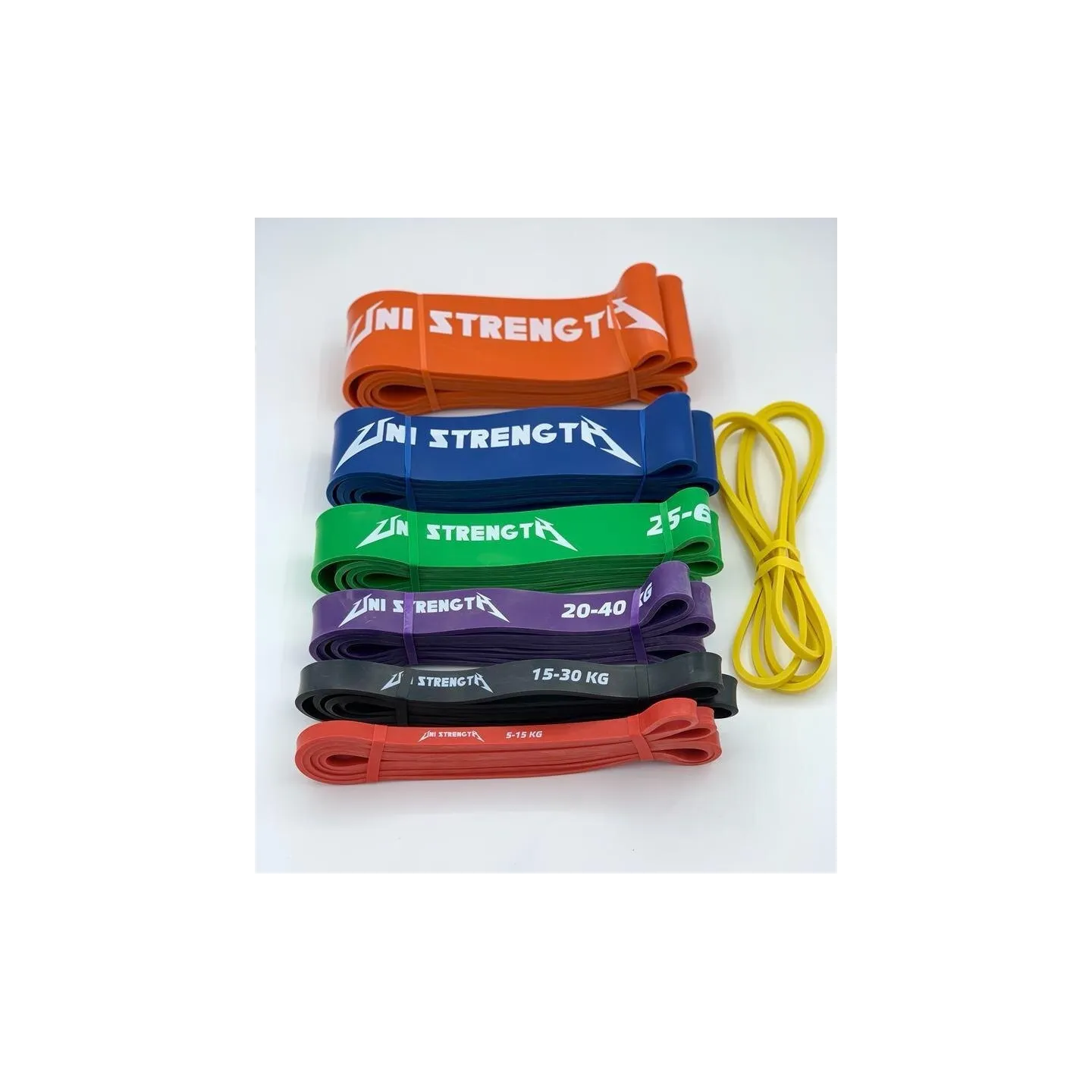 Kit di 7 bande elastiche Uni Strength - banda di allenamento - vista 3