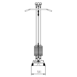 CS-1 Polea Alta/Baja con columna de pesas de 80 Kg