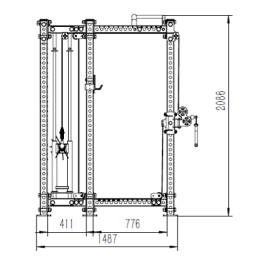 CS-1 Polea ajustable para soporte de pesas