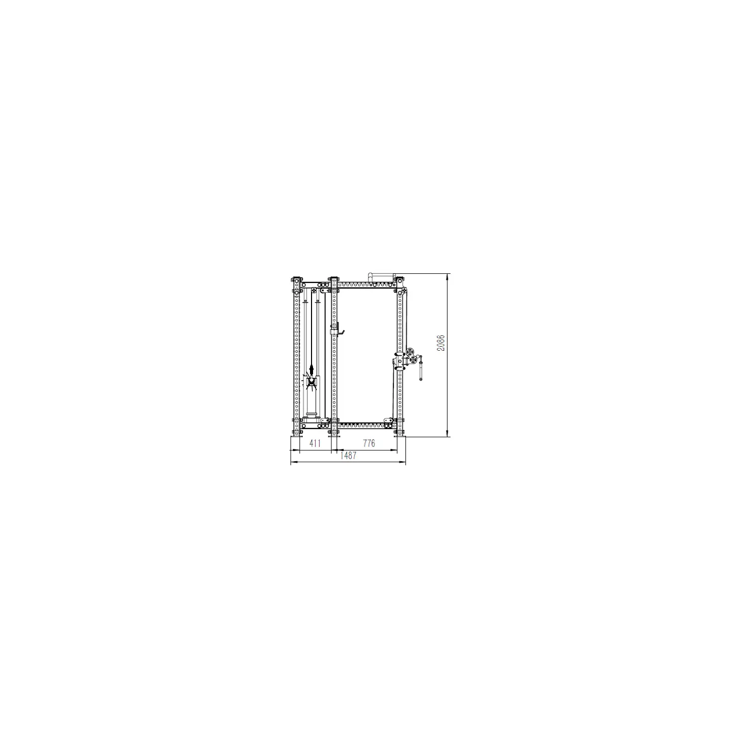 CS-1 Polea ajustable para rack de musculación - vista 5