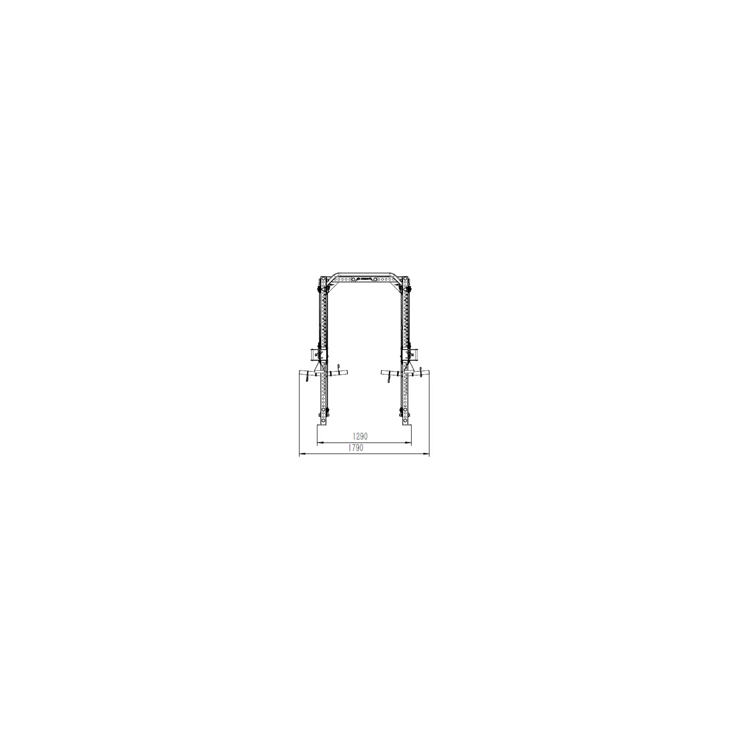 CS-1 Polea ajustable para rack de musculación - vista 6