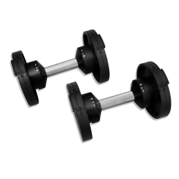 Pair of Adjustable Dumbbells 2-32 kg - 2 Kg Bearings