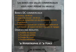 Le panche nelle sale commerciali fanno perdere i muscoli!